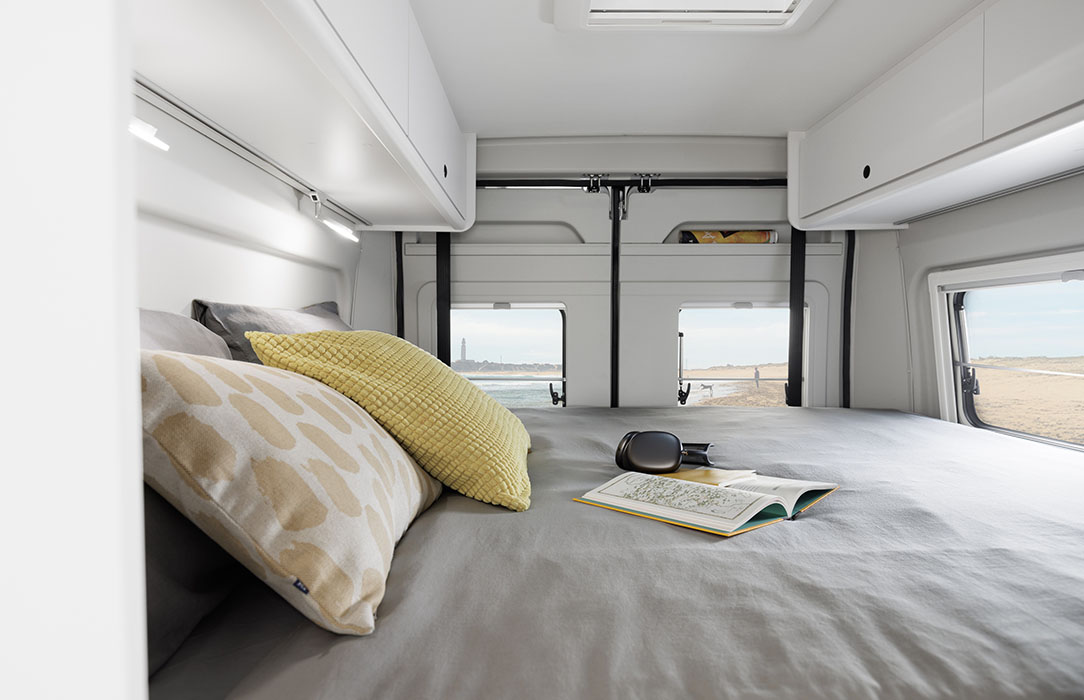 Wohnmobil Innen: Schlafbereich Wohnmobil Innen: Schlafbereich