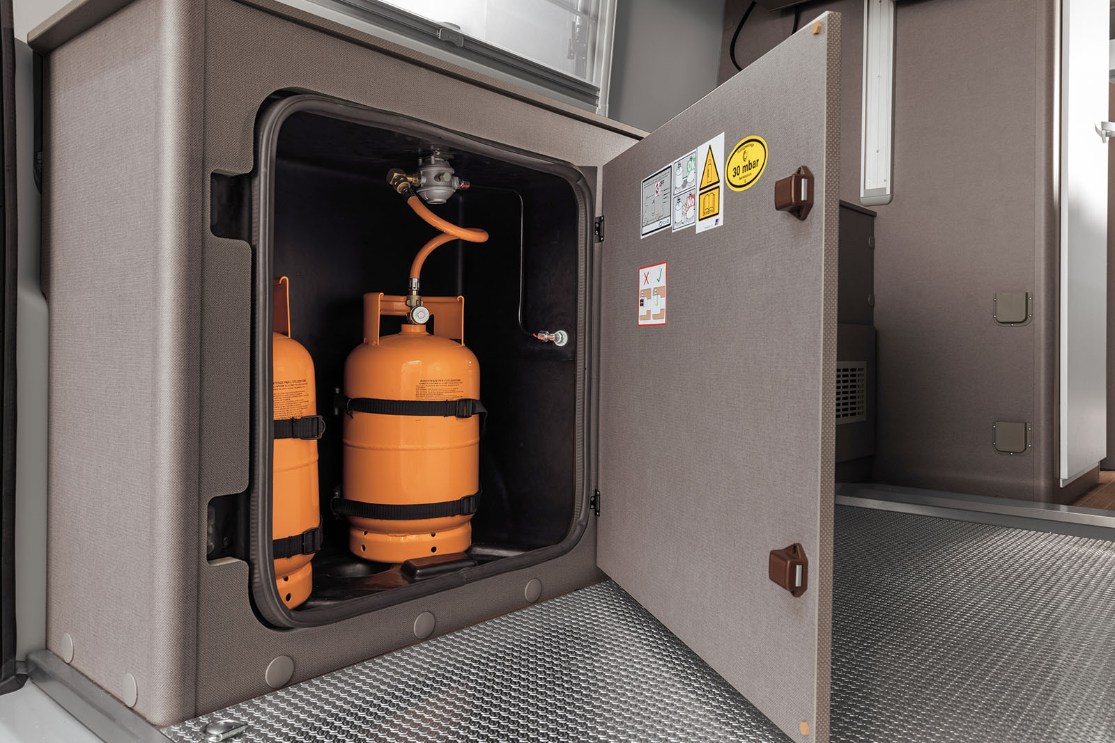 Gasflasche im Camper Gasflasche im Camper